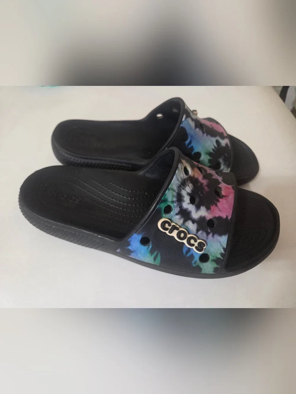 Women's Tie-Dye Croc Slides